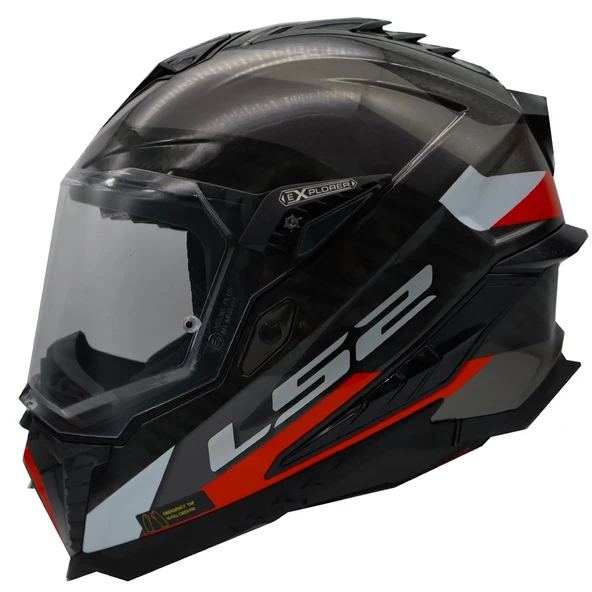 LS2 EXPLORER C KARBON FRONTIER TITANIUM- KASK - Resim 5