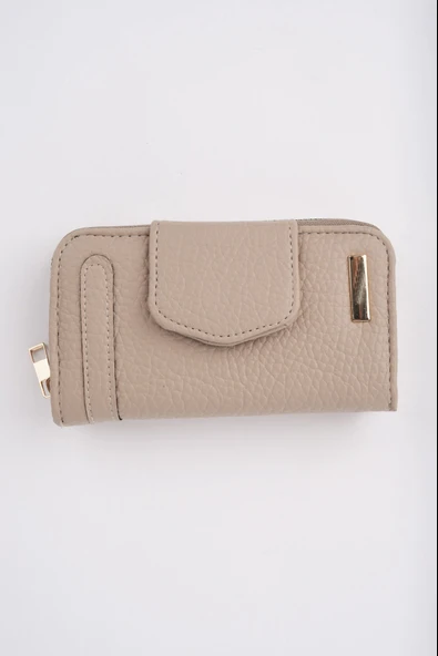 Muggo CHEKO Bozuk & Kağıt Para Bölmeli Fermuarlı Kartlık Kadın Cüzdan - 7