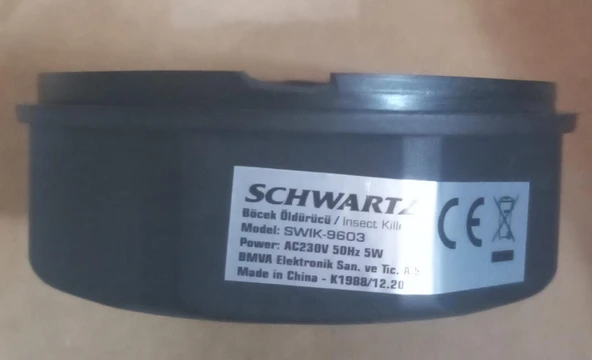 Schwartz 9603 Böcek Öldürücü (Teşhir / Alt Kapak Kısmı Kırık) - 2