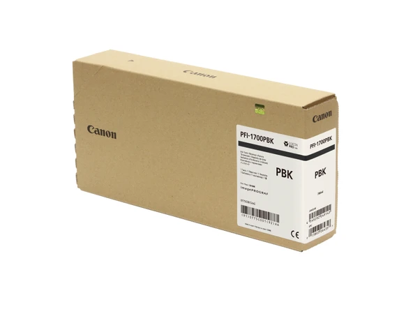 Feyza Bilişim Canon PFI-1700 PBK Fotoğraf Siyahı Plotter Orijinal Mürekkep Kartuş 700 ml. (0775C001)