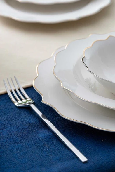 Acar Karmen Gold 24 Parça Porselen Yemek Takımı PORWM-06201 - 2