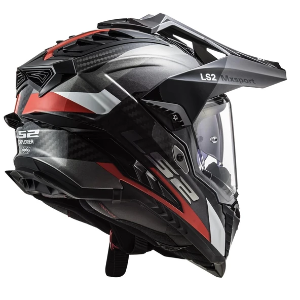 LS2 EXPLORER C KARBON FRONTIER TITANIUM- KASK - Resim 4