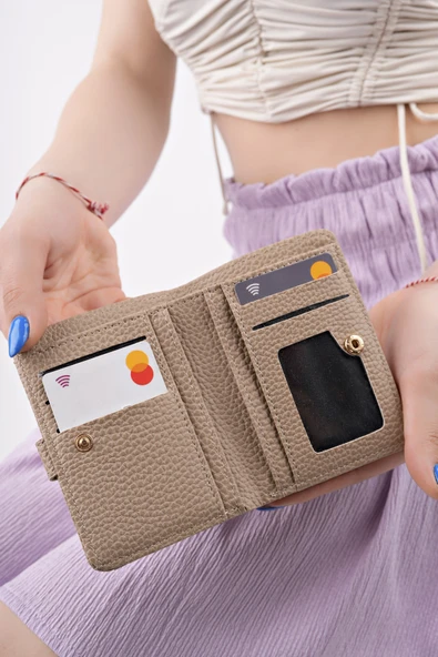 Muggo ARYA Bozuk & Kağıt Para Bölmeli Fermuarlı Kartlık Kadın Cüzdan - 2