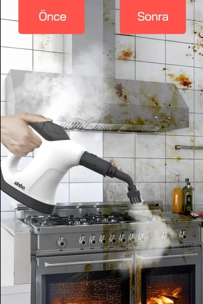 Sinbo SSC-6424 9 In 1 Çok Fonksiyonlu El Tipi Basınçlı Buharlı Temizlik Makinesi - 8