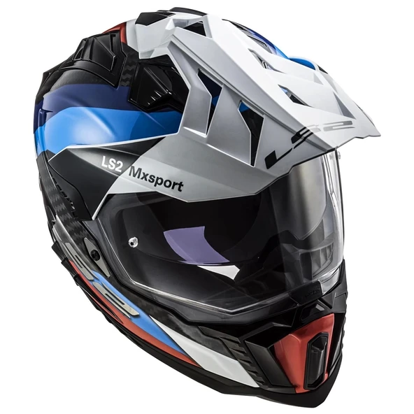 LS2 EXPLORER C KARBON FRONTIER SİYAH-MAVİ KASK - 6