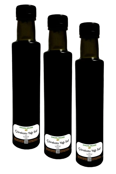 3 Adet Çörekotu Yağı 250 Ml. X 3 Taze Sıkım Soğuk Pres Çörek Otu Yağı %100 Saf - Filtresiz - Ham ürün görseli