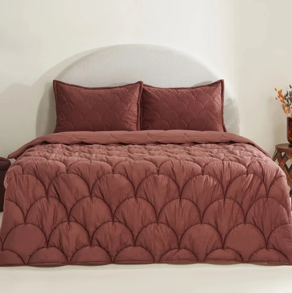 Karaca Home Cowrie Gül Kurusu Luxury Çift Kişilik Comfort Set