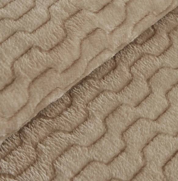 Karaca Home Raunda Ekru Çift Kişilik Weelsoft Battaniye - 5