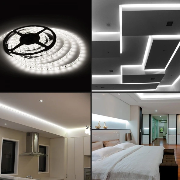 Cata CT 4480 10 Çip Beyaz İç Mekan Şerit Led 5m Aydınlatma - 4
