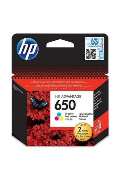 HP 650 Siyah CZ101AE ve Renkli CZ102AE 2'li Kartuş Seti - 3