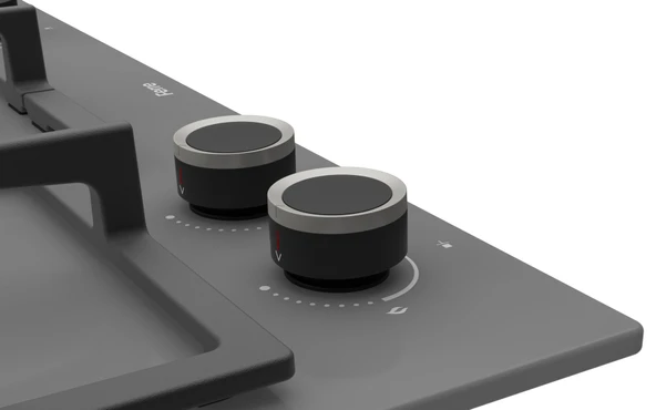 Ferre LN388 Gri Cam Ankastre Ocak (DÖKÜM IZGARA) - Resim 2