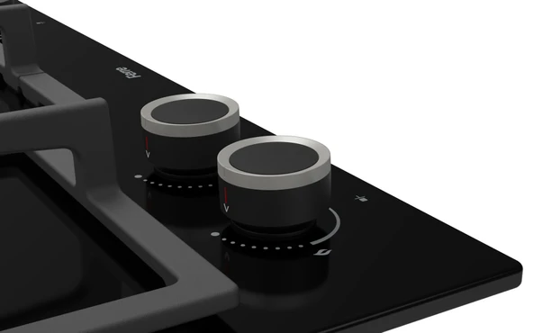 Ferre LN385 Siyah Cam Ankastre Ocak (DÖKÜM IZGARA) - Resim 3