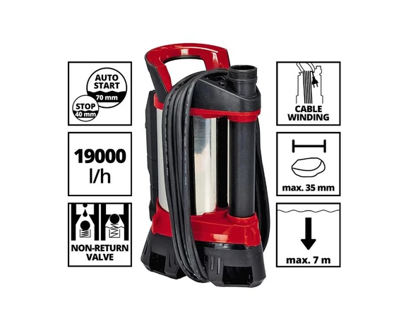Einhell GE-DP 7935 N-A ECO Dalgıç Pompa - Kirli Su - 2