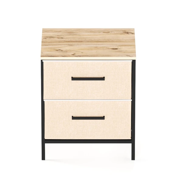 Çocuk Dolap Komodin 2 Çekmeceli Sehpa Çam 1592 - 4