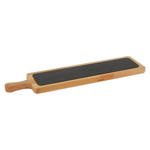 Lava Servis Ahşabı Dikdörtgen Döküm Plaka 60 X 15 Cm - 1