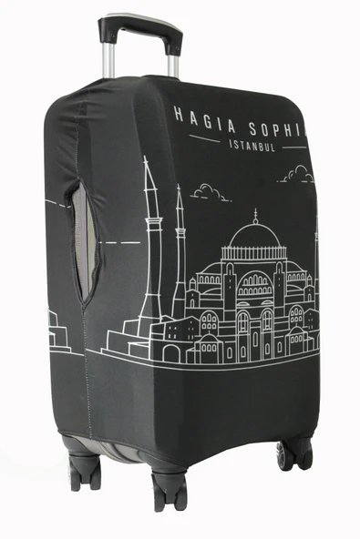 (My#119 Ayasofya / Hagia Sophia 1) VALİZLER İÇİN KILIF SETİ (KABİN ORTA VE BÜYÜK) - 5