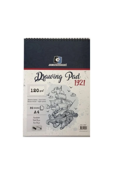 Pebeo Alex A4 120 Gram Spiral Drawıng Pad 30'lu Alex-0557