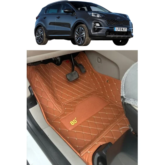 Kia Sportage 2016-2021 Arası Araca Özel 8d Havuzlu Paspas Takımı