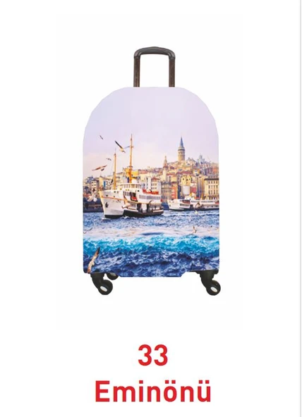 (My#33 Eminönü) VALİZLER İÇİN KILIF SETİ (KABİN ORTA VE BÜYÜK) - 4