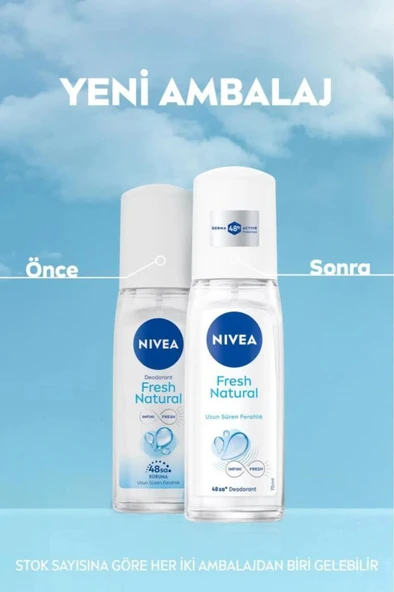 NIVEA Kadın Pump Sprey Deodorant 75ml, 48 Saat Ter Koruması, Uzun Süren Ferahlık, Okyanus Özleri Esansı - 2