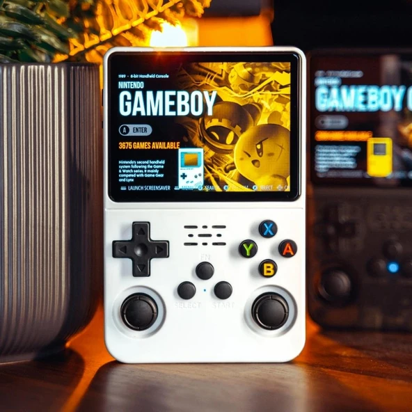 RS36 ORetro Video Handheld Game Console 3.5" IPS Screen Portable Retro Game Console, Handheld Video Games Player, Arcade Retro Oyun Konsolu - 3
