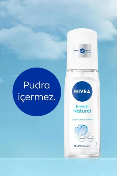 NIVEA Kadın Pump Sprey Deodorant 75ml, 48 Saat Ter Koruması, Uzun Süren Ferahlık, Okyanus Özleri Esansı - 4