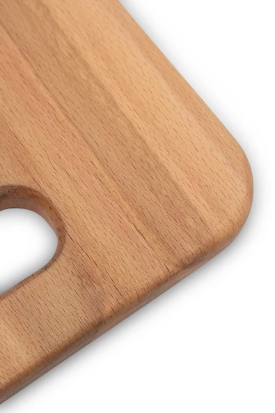 Yekpare Masif Ahşap Sunum Tahtası Kesme Tahtası  Kayın Large - 3