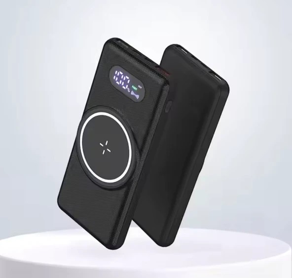 PW1 1XUSB PD 22.5W, Kablosuz 15W Micro, Type-C, Lightning Kablolu Hızlı Şarj 10,000mAh Powerbank - Resim 2