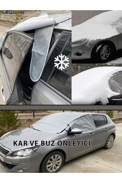 DesingONB AUDI A3 ölçülerine Uyumlu Ön Cam Güneş, Kar ve Buz brandası - 5