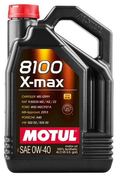 MOTUL 8100 X-MAX 0W-40 4L