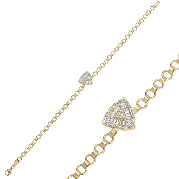 Trapez Altın Bileklik