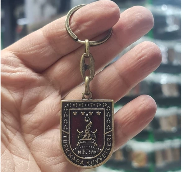 Kara Kuvvetleri Metal Anahtarlık - Eskitme Model - 2