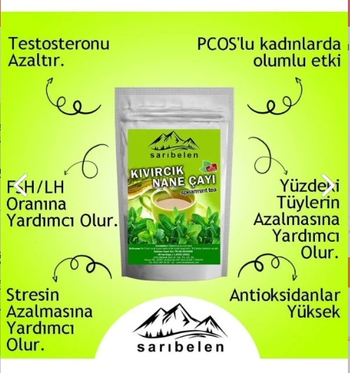 sarıbelen Kıvırcık Nane Çayı Spearmint Tea 45 g 30 Süzen Poşet - 3