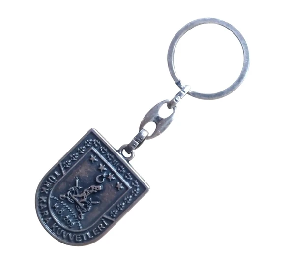 Kara Kuvvetleri Metal Anahtarlık - Boyasız Eskitme Model