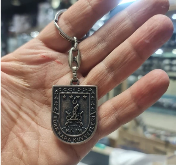 Kara Kuvvetleri Metal Anahtarlık - Boyasız Eskitme Model - 2