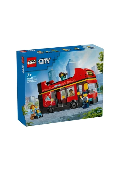 Lego City Kırmızı İki Katlı Gezi Otobüsü 60407 Lisanslı Ürün