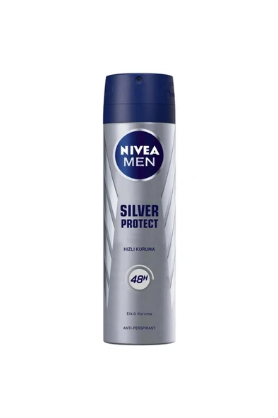 NIVEA Men Silver Protect Erkek Deodorant Sprey 150 ml ürün görseli