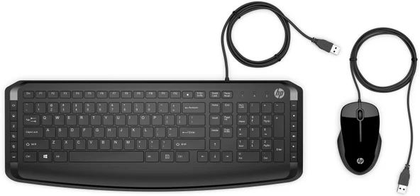 HP 9DF28AA Pavilion Kablolu  Klavye Mouse Set 200
