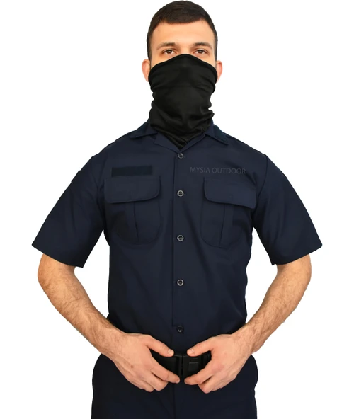 JANDARMA ASAYİŞ KISA KOL LACİVERT YAZLIK GÖMLEK RENK ATMAZ