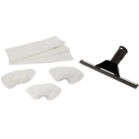 Karcher Easyfix Serisi ile Uyumlu Cam Silme Aparatı ve  Mikrofiber Bez Seti 3'lü ürün görseli 1