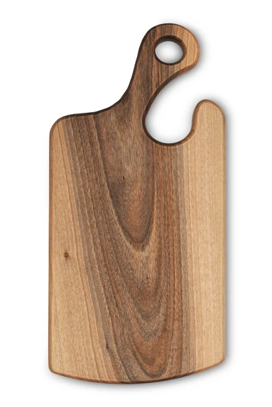 Yekpare Masif Ahşap Sunum Tahtası Kesme Tahtası Ceviz Medium - 2