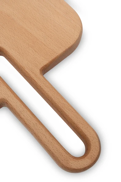 Yekpare Masif Ahşap Sunum Tahtası Kesme Tahtası Kayın Large - 4