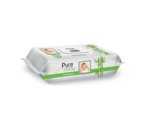 Pure Baby Organik Bambu Özlü Bebek Islak Havlu 90 Yaprak