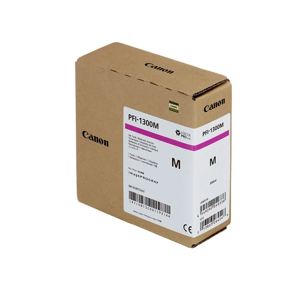 Feyza Bilişim Canon PFI-1300 M (Magenta) Kırmızı Plotter Orijinal Mürekkep Kartuş 330 ml. (0813C001) ürün görseli