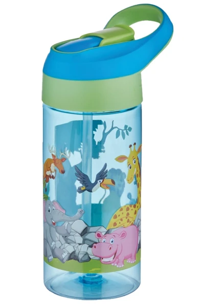 Vagonlife Tritan Pipetli Yeşil Okul Suluğu - Matara 500 ml