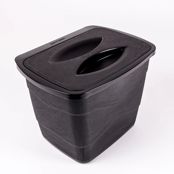Pratik Kapaklı Çöp Kovası 5 Litre 2 Renk Seçeneğiyle - 3