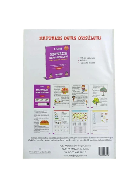 1.SINIF ÖYKÜLÜ YAZ TATİL ETKİNLİKLERİM  METAFOR YAYIN - 2