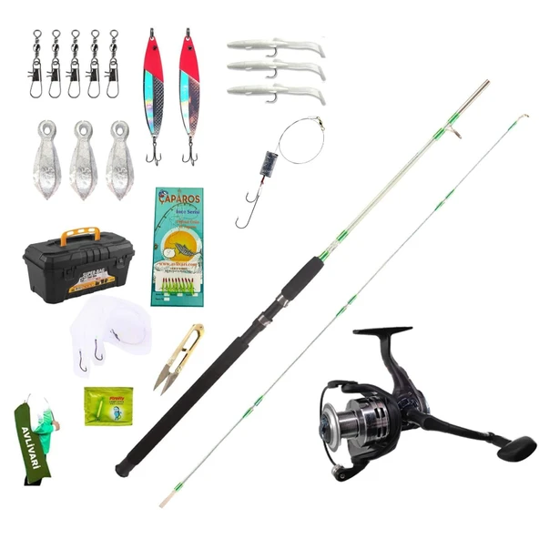 Alesta Niagara 300 Cm Olta Kamışı- Avlivar Kube 3000 Metal Kafa Olta Makinası Tam Takım Lüx Usta Profesyonel Hobi Spin Olta Seti