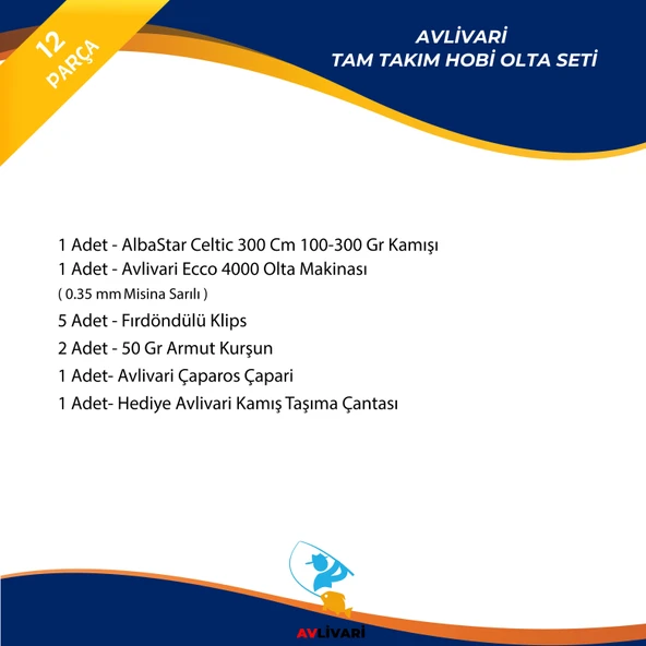 AlbaStar Celtic 300 Cm 100-300 Gr Avlivari Ecco 4000 Tam Takım Kıyı Hobi Olta Seti - Resim 2