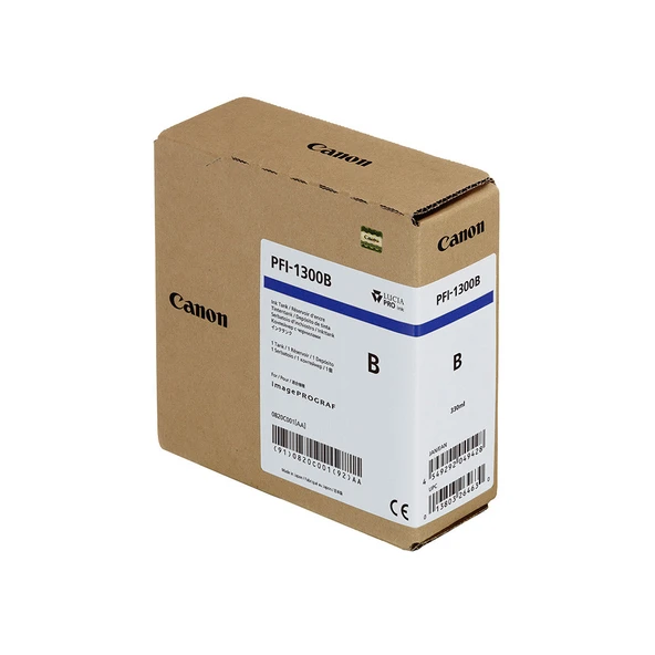 Feyza Bilişim Canon PFI-1300 B (Blue) Mavi Plotter Orijinal Mürekkep Kartuş 330 ml. (0820C001)